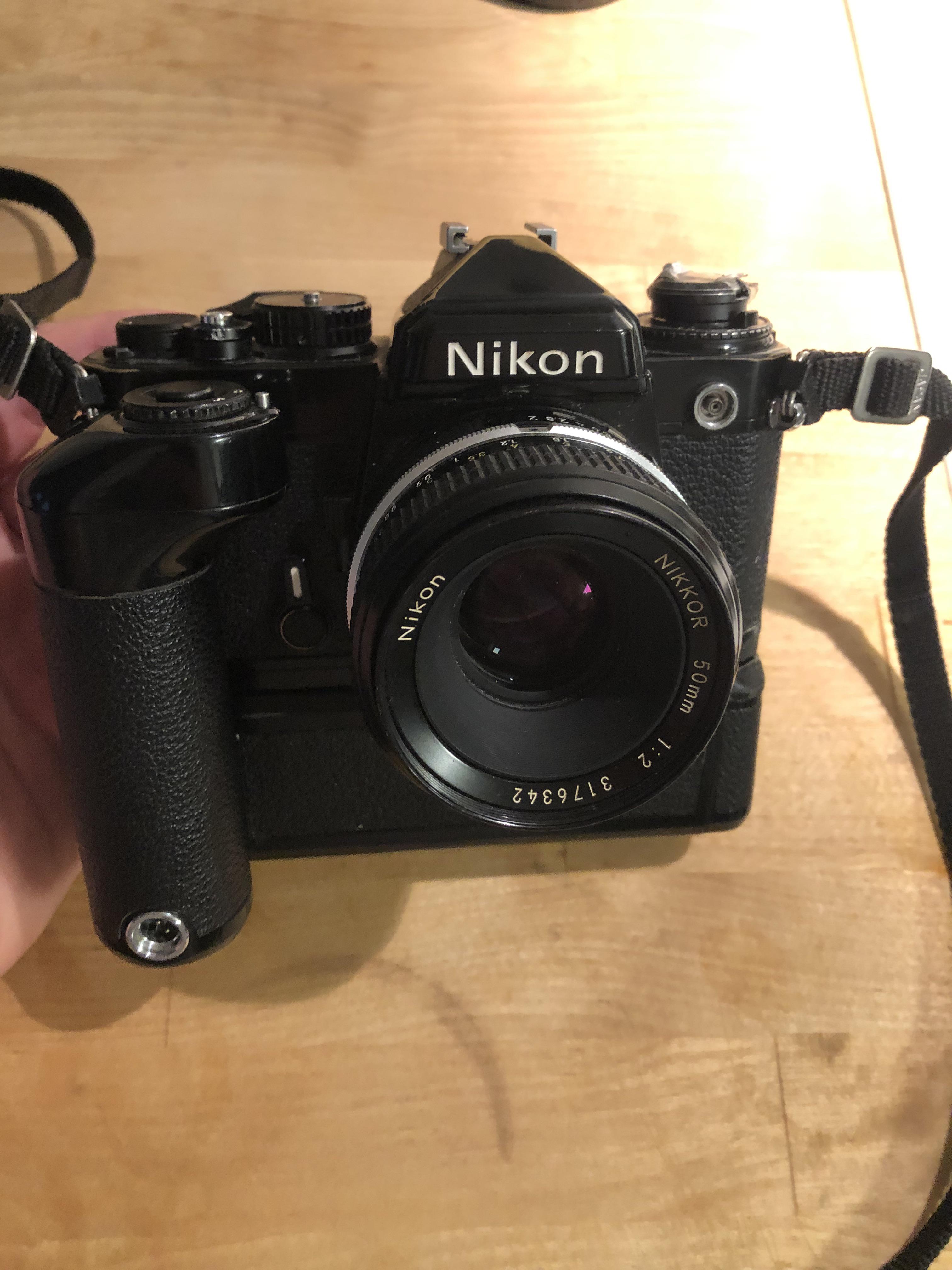 Nikon FE 用の md-12 モータードライブを買ったんだけど、これで秒間
