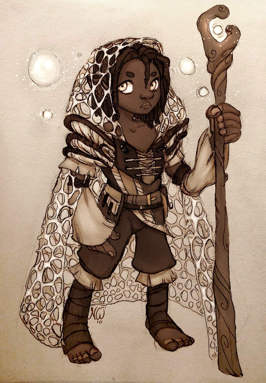 OC] [Art] Pril, druid in the order of Spores : r/DnD