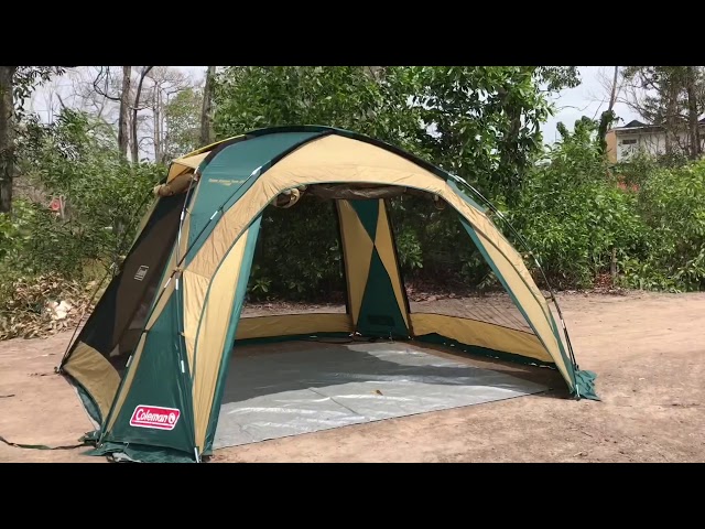Coleman Dome Screen Tarp 380 Review By Camping with D4Camper - YouTube