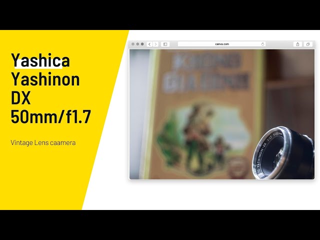 Review Lens Yashica Yashinon DX 50mm/1.7 (the best flare in the