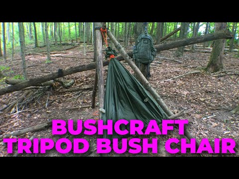 DIY Tarp Chair That Actually Works in the Wilderness - YouTube