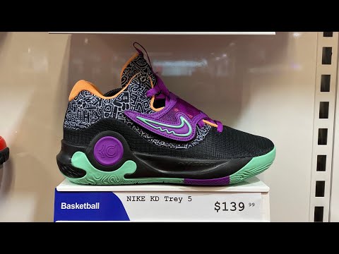 Nike KD Trey 5 X (Black/Peach Cream/Green Glow/Vivid Purple