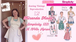 Sewing a Vintage Style 1940s Apron - YouTube
