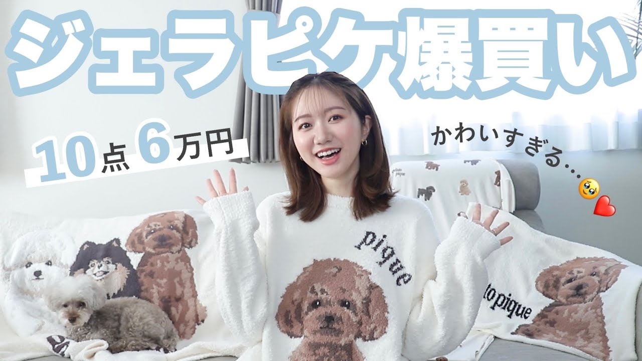 爆買い6万円】ジェラピケの新作かわいすぎん…🤯❤️？トイプードル柄の