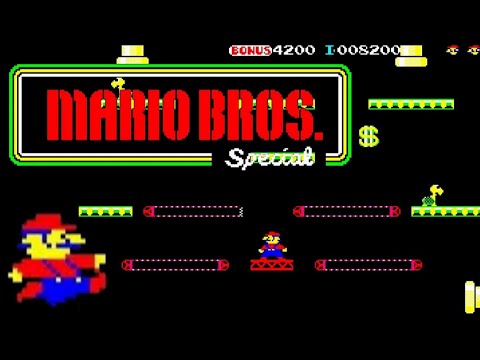 PC88】マリオブラザーズスペシャル【1周クリアまで】(全12面) - YouTube