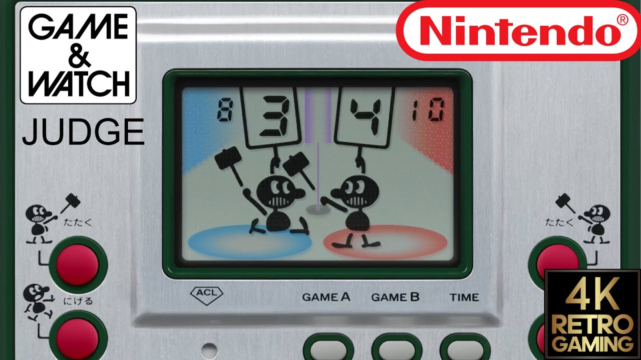 Judge Nintendo Game & Watch 4k Gameplay - YouTube