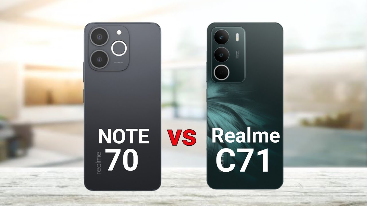 Realme Note 70 vs Realme C71 - YouTube