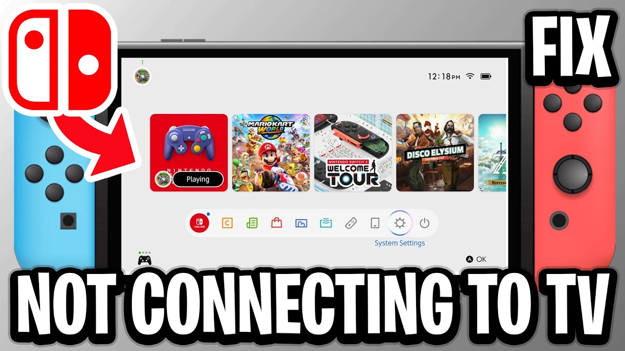 How To Fix Nintendo Switch Not Connecting To TV Or Monitor - Full