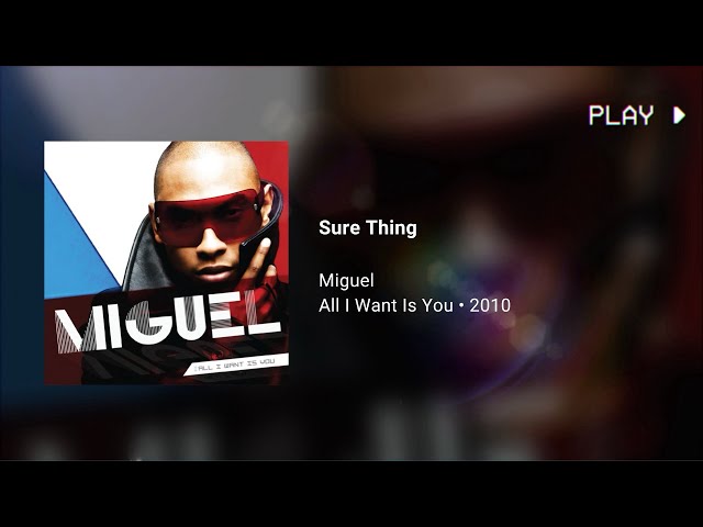 Miguel - Sure Thing (432Hz) - YouTube