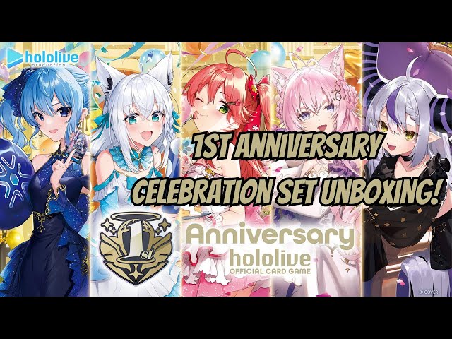 1st Anniversary Celebration set unboxing! Hololive Official Card