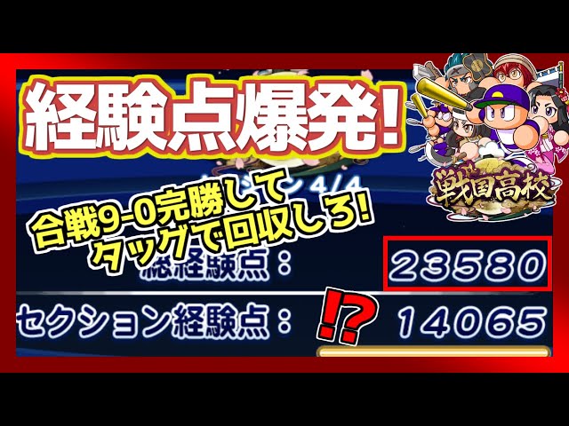 総経験点23500点超え！戦国高校は合戦勝利とタッグ頻度が超重要
