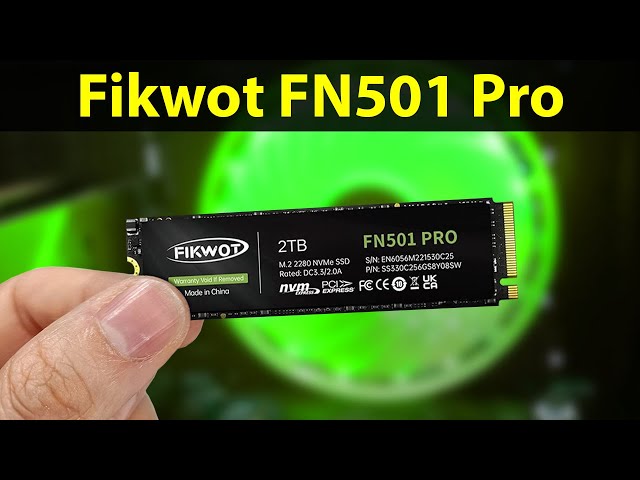 Fikwot FN501 Pro 2TB NVMe SSD M.2 2280 PCIe Gen3 x4 specifications