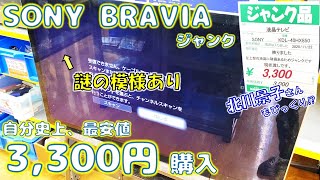 3300円でジャンクのSONY BRAVIAを購入！復活させてみた【修理