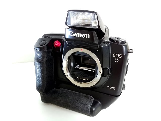 CANON EOS 5 QD SLR Camera with Vertical Grip VG10 - YouTube