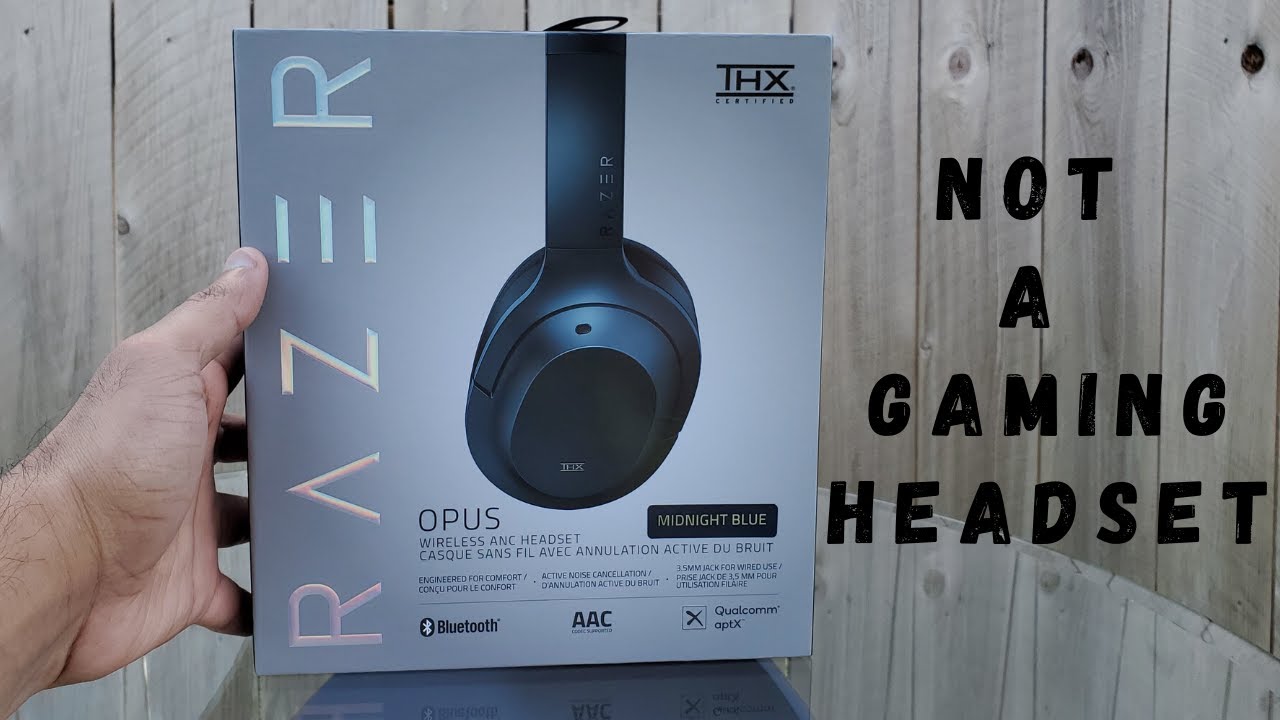 Razer Opus Wireless ANC Bluetooth Midnight Blue Headset Unboxing
