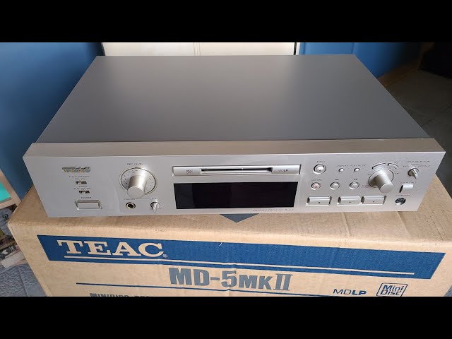 MiniDisc Deck TEAC MD-5mkII First PowerOn & operation test Первое