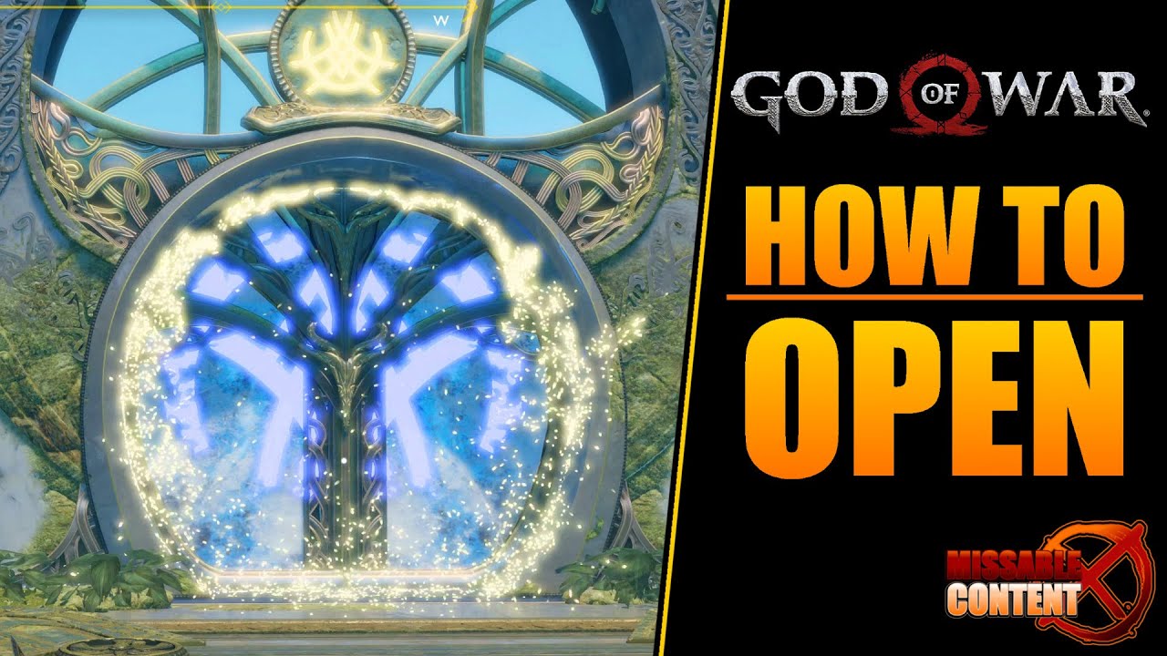 GOD OF WAR | How To Open The Blue Round Door In Alfheim Realm