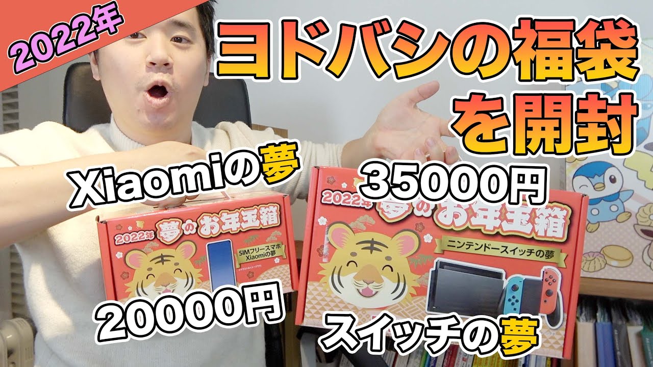 2022年！ヨドバシカメラの福袋を開封！中身は？【任天堂スイッチなど