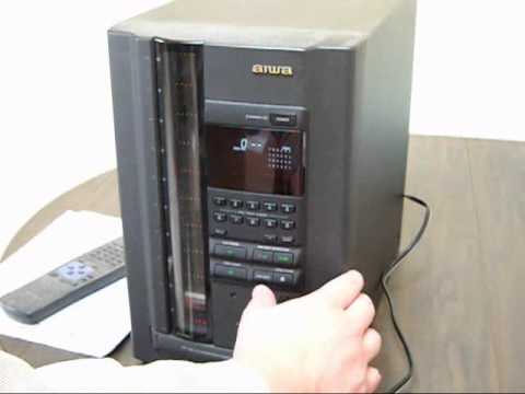 aiwa 100 disc cd player changer dx-c100m - YouTube