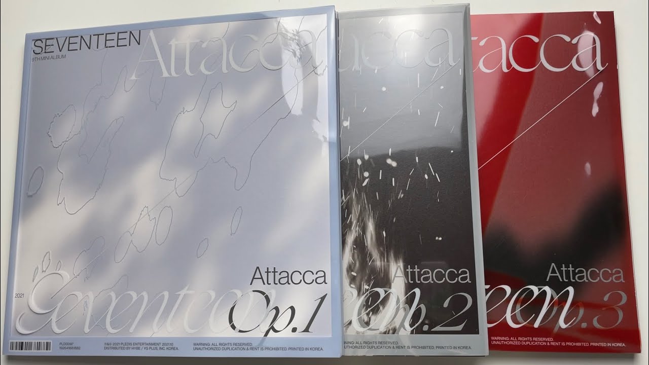 ♡Unboxing Seventeen 세븐틴 9th Mini Album Attacca (Op.1, Op.2