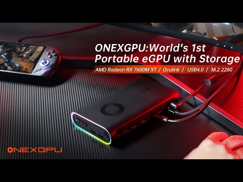 OneXGPU Gives You AMD RX 7600M XT eGPU, M.2 SSD Storage & Vapor