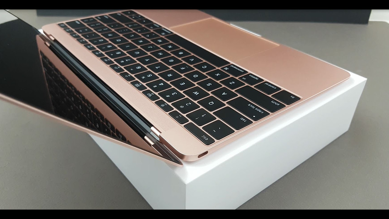 Apple MacBook Rose Gold 12-inch 2016 Unboxing & Firstlook - YouTube