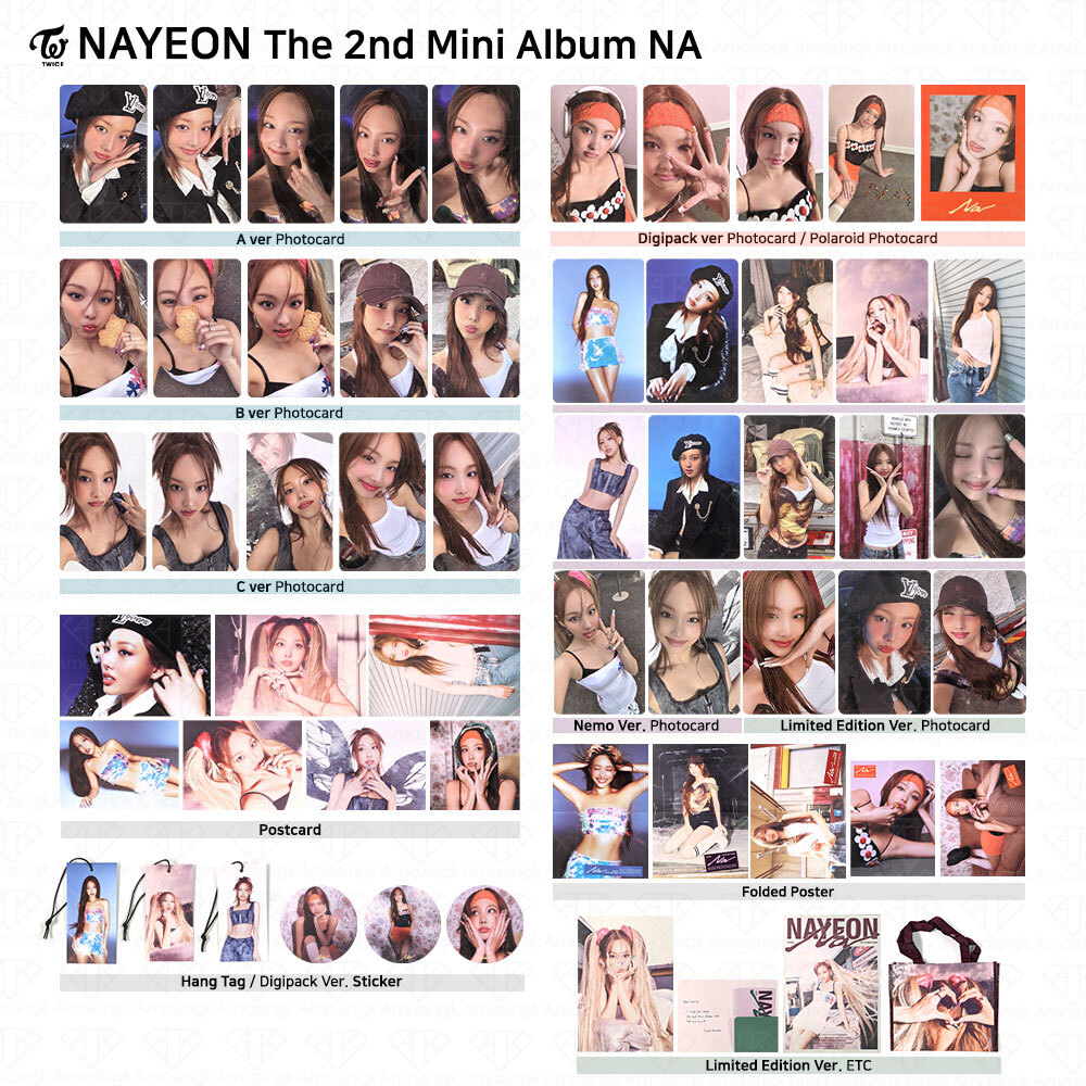 TWICE Nayeon The 2nd Mini Album NA Digipack Photocard Postcard