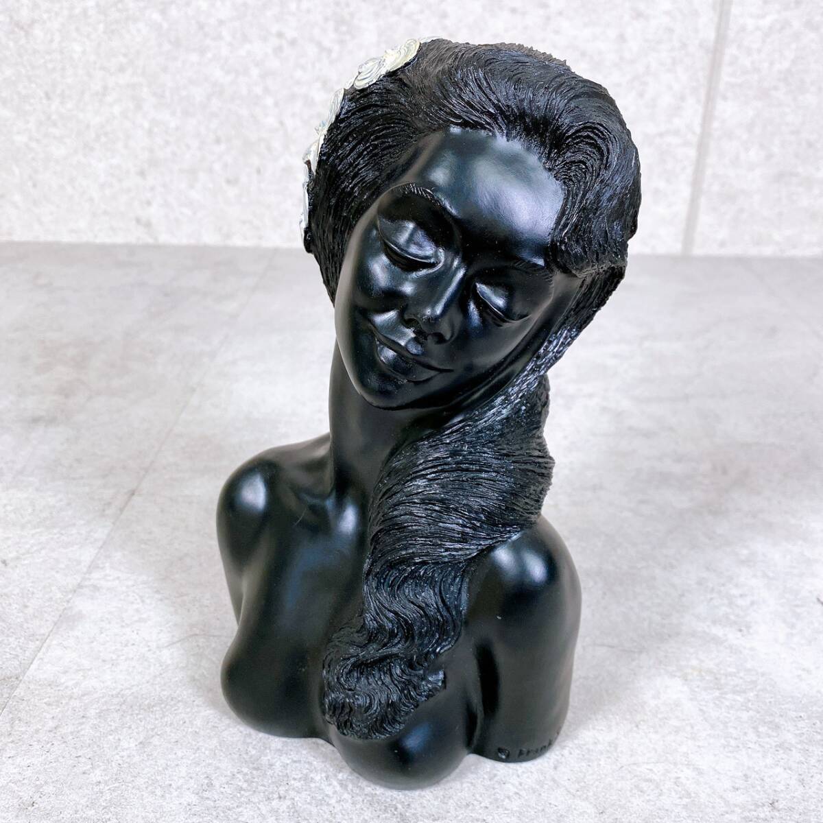 ハワイ製 Frank Schirman フランクシャーマン 1975年 黒珊瑚 彫刻