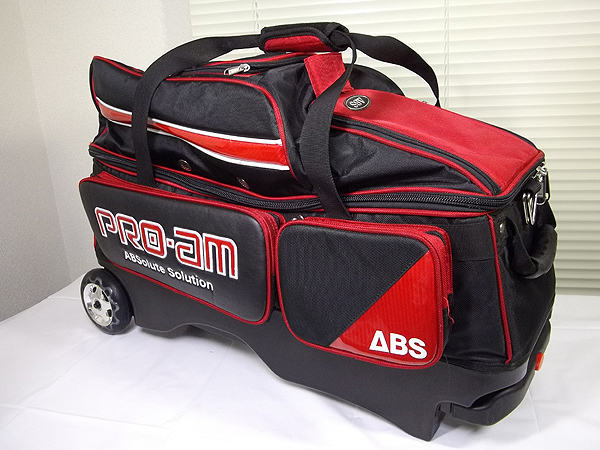 未使用✨ ABS PROam ボウリングバッグ 2個用 キャリー 3way 黒赤