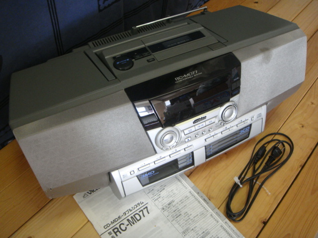 ジャンク Victor RC-MD77 ポータブルシステム ジャンク Victor RC-MD77
