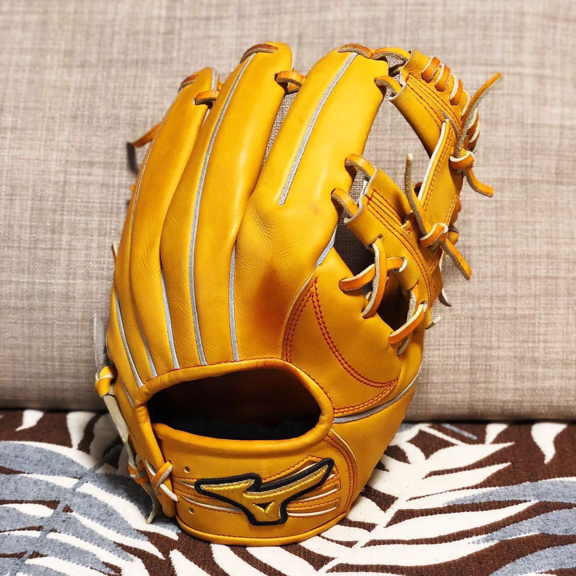 ミズノプロ プロ支給品 山崎敏選手 西武L MizunoPro 硬式グローブ