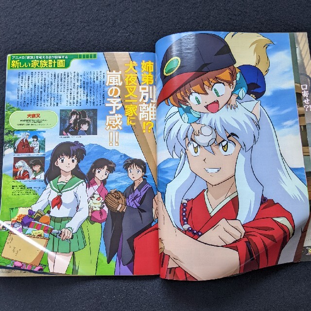 アニメディア 2004年6月号 犬夜叉 名探偵コナン ワンピース NARUTOの