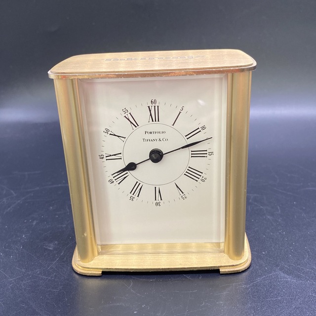 Tiffany & Co. - TIFFANY&Co. ティファニー 置時計 ゴールドカラー no