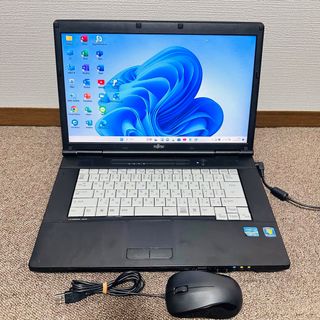 富士通 - S55 FujitsuノートパソコンSSD高速 Windows11オフィス付きの