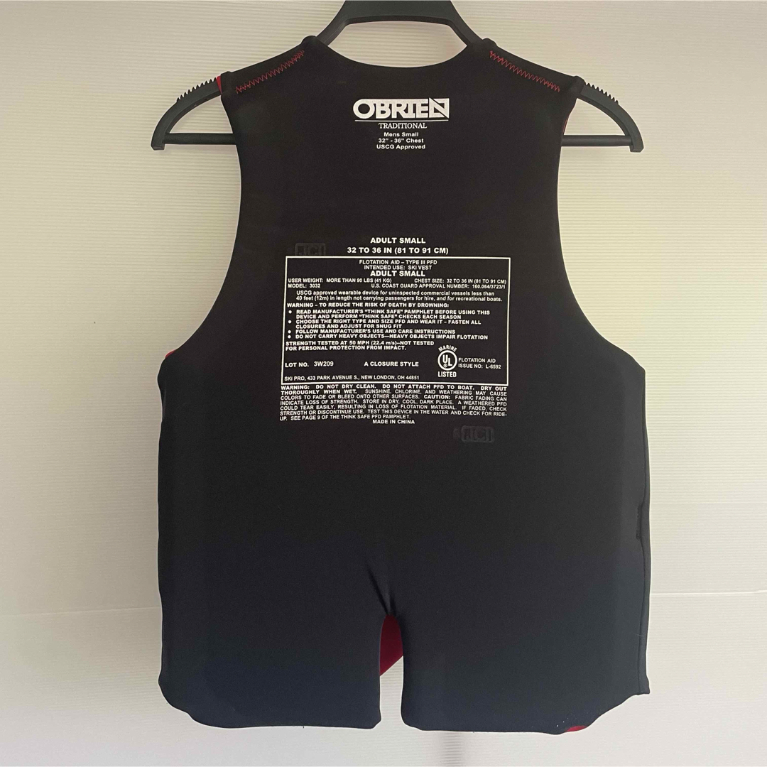 OBRIEN オブライエン ライフジャケット Men's Sサイズ。の通販 by