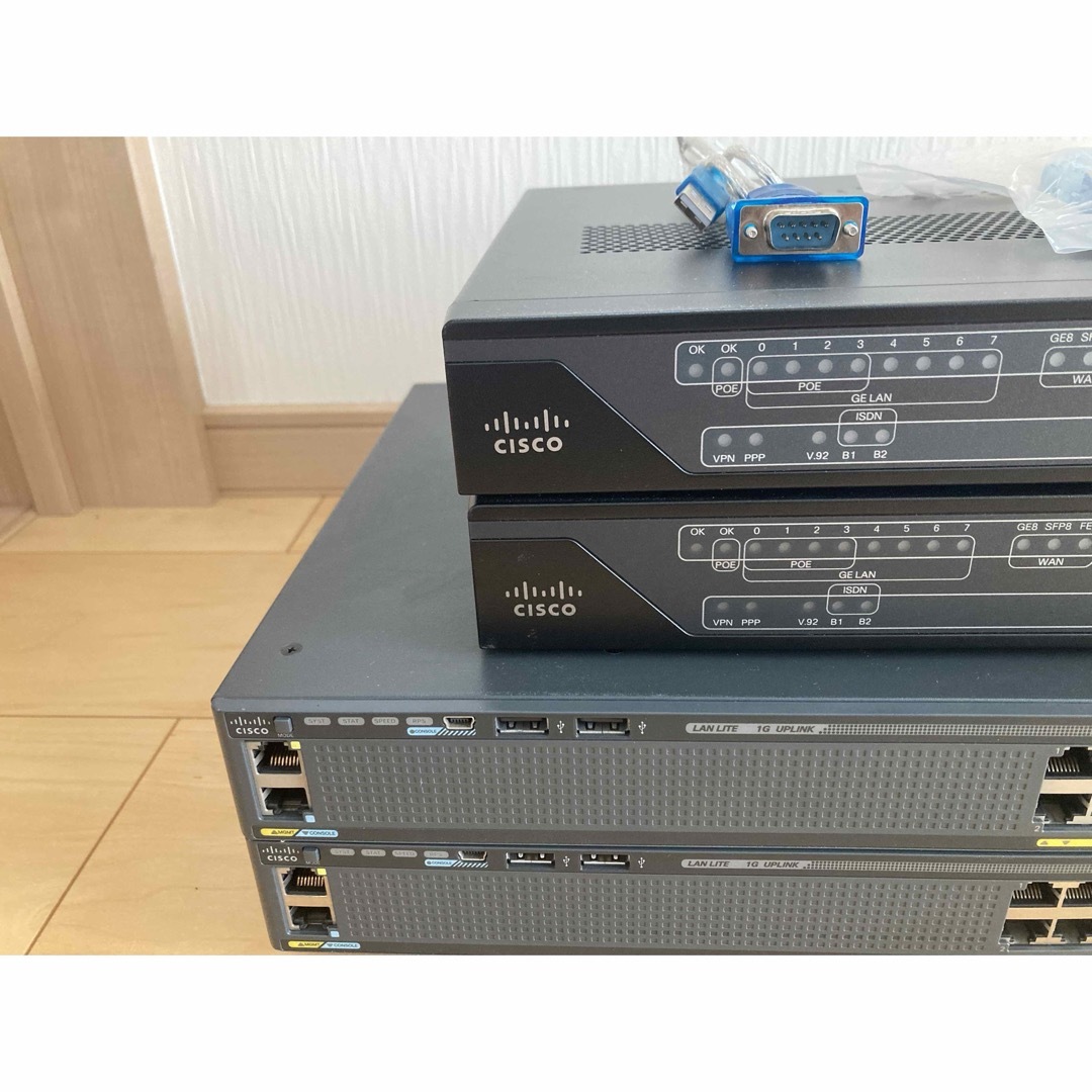 CISCO - 【CCNA、CCNP】4台Cisco891FJ、Catalyst2960Xの通販 by