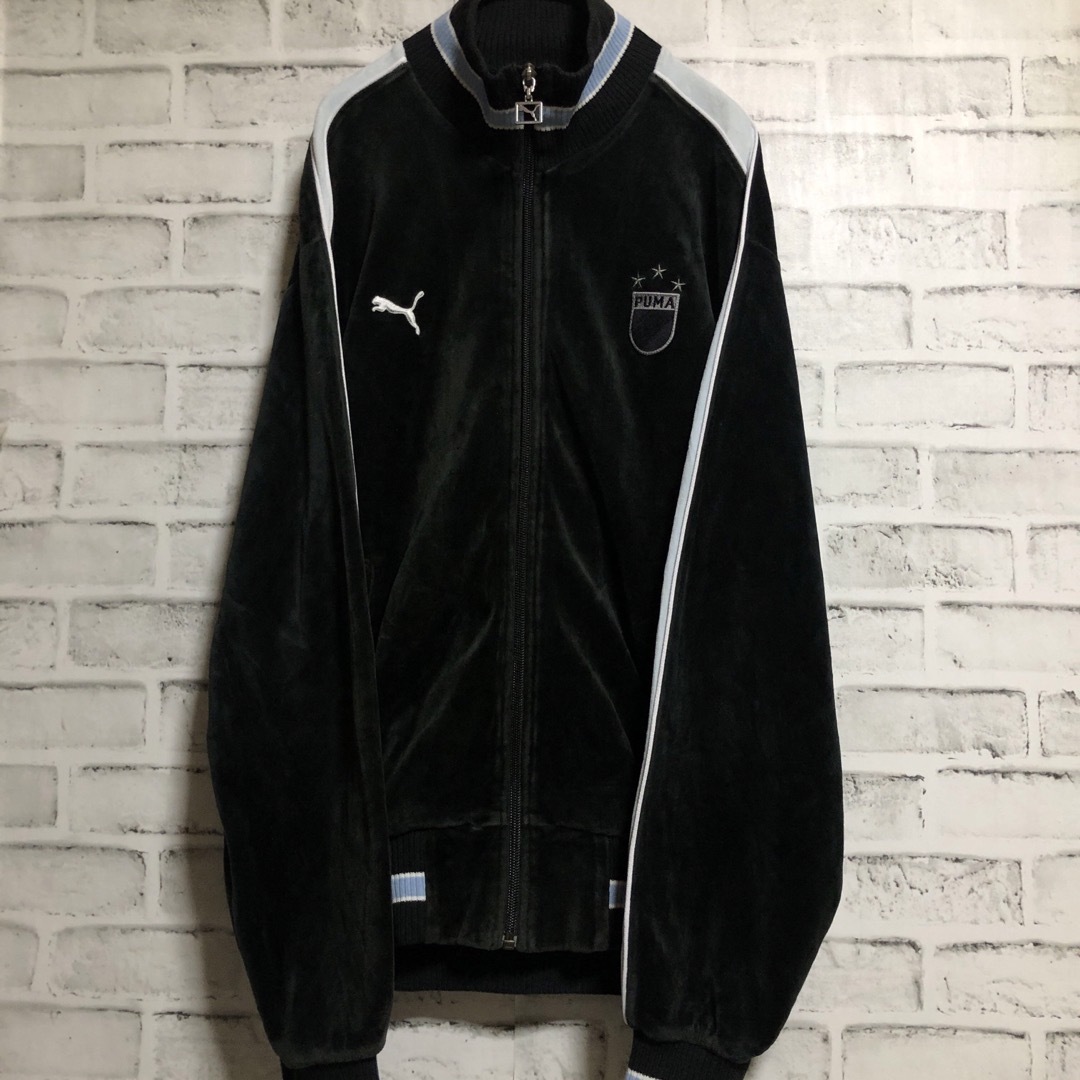 PUMA - PUMA⭐️トラックジャケットM 刺繍プーマ/ワッペンロゴ ベロア