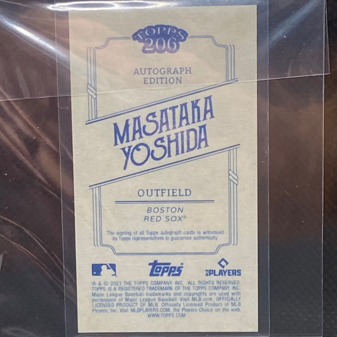 Topps 206 レッドソックス 吉田正尚 直筆サインカード 限定の通販 by