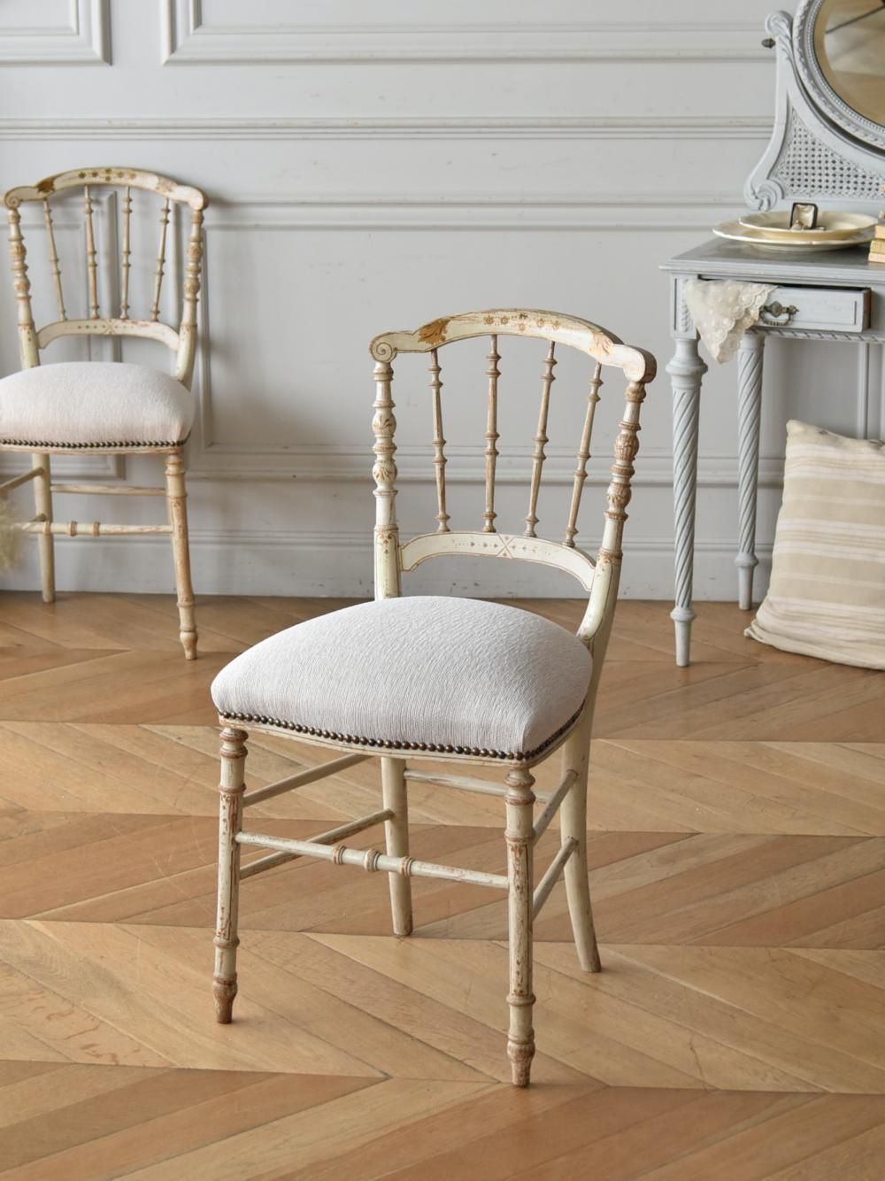 フランスアンティーク家具 ナポレオンチェア.52A フレンチチェア