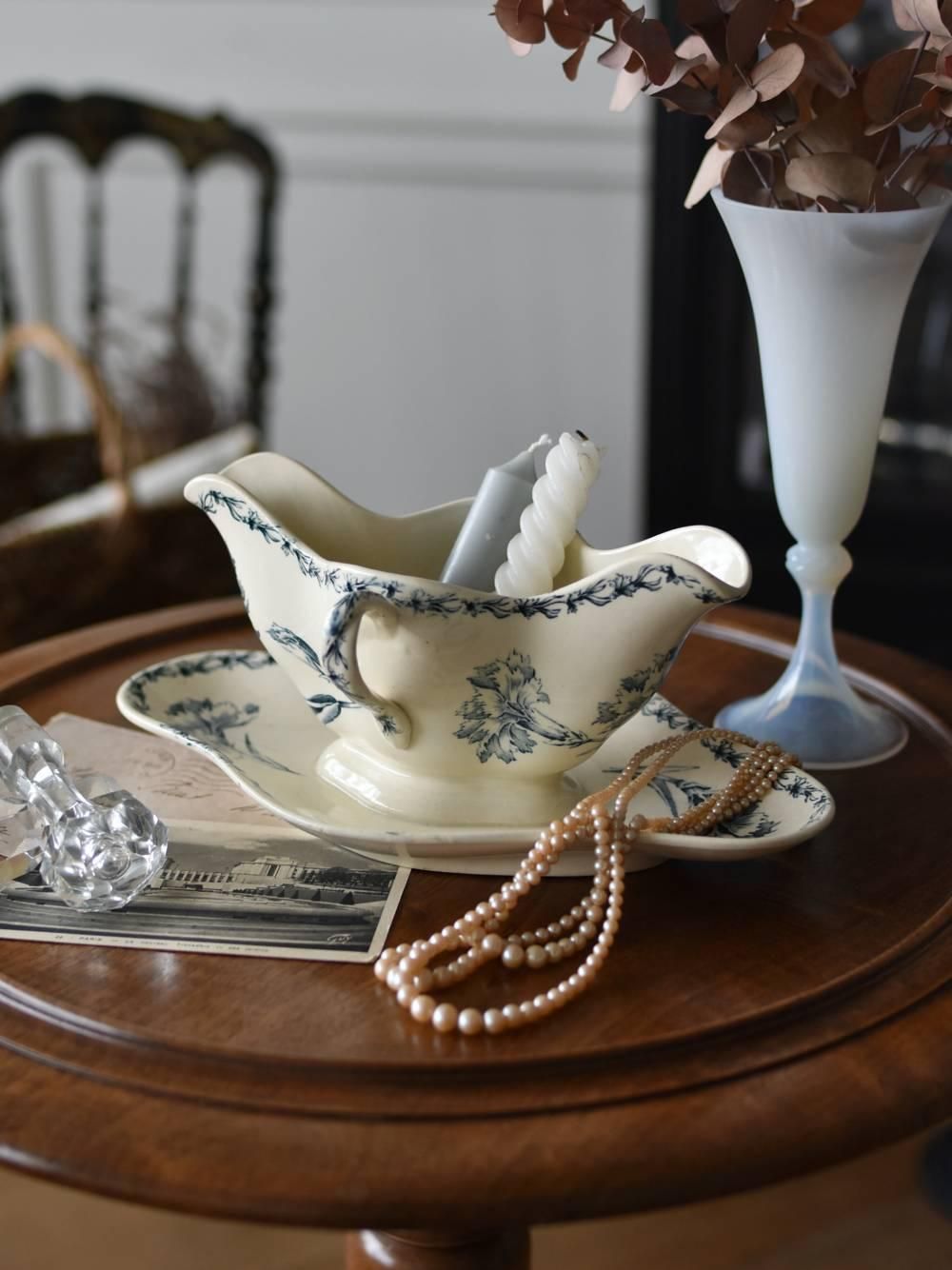 フランスアンティーク食器 ソーシエール.Luneville リュネヴィル