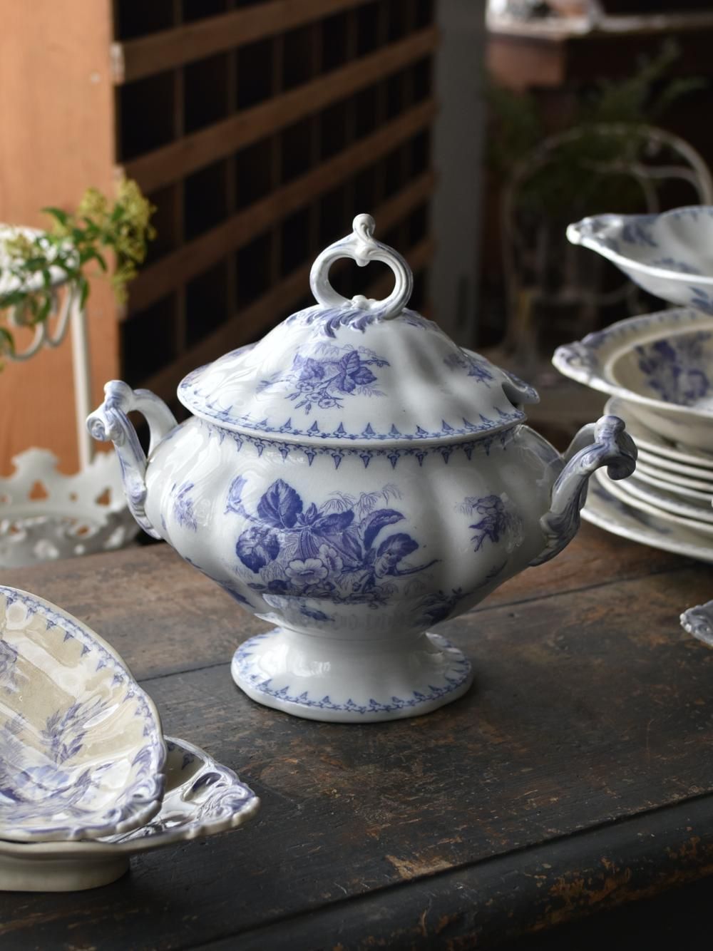 サルグミンヌアンティーク Sarreguemines.FLORE スーピエール