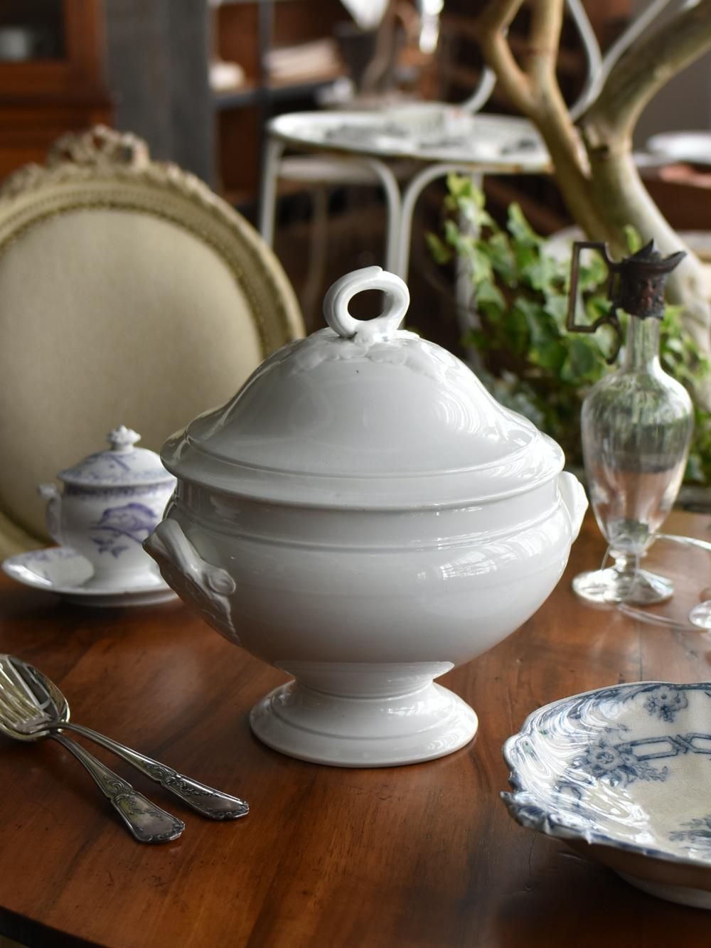 スーピエール.choisy le roi2 スープポット アンティーク陶器