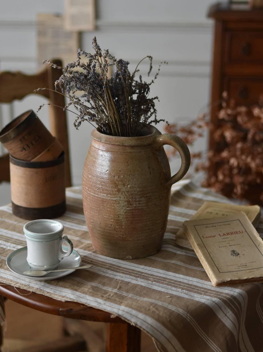 アンティークポット.8A フランス アンティーク 陶器ポット