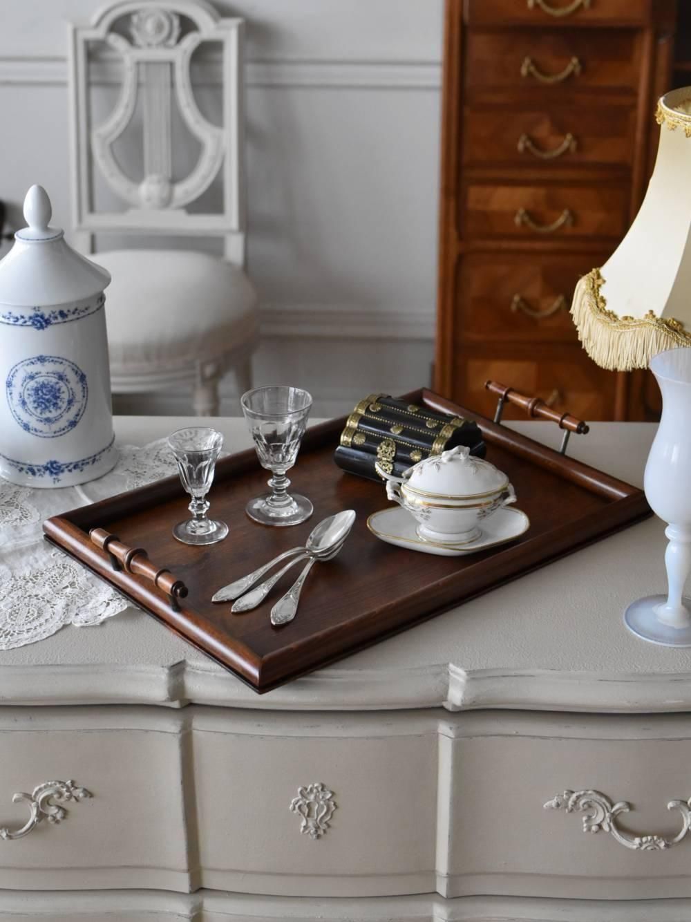 木製トレイ.11 フランスアンティーク雑貨 オーク材 クラシックデザイン