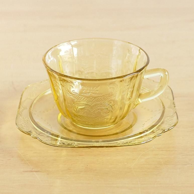 ☆4】インディアナグラス マドリッド アンバー C&S - ヴィンテージ輸入