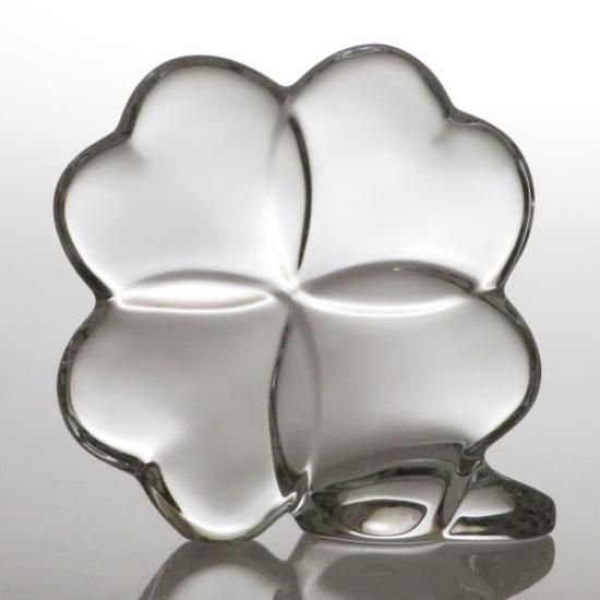 バカラ フィギュリン ○ クローバー 置物 クリスタル 6cm インテリア