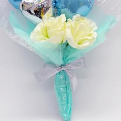 バルーンブーケ(ダブルブルー) - バルーンギフトなら ギフト＆バルーン