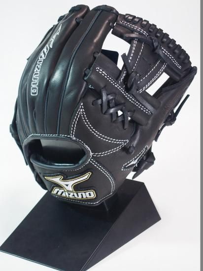 ○USA MizunoミズノMVP Prime 黒○硬式野球内野手用遊撃手H網グラブ