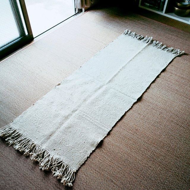 天然繊維ヨガマット 手紡ぎ手編みのスペッシャル 【手紡ぎヘンプ
