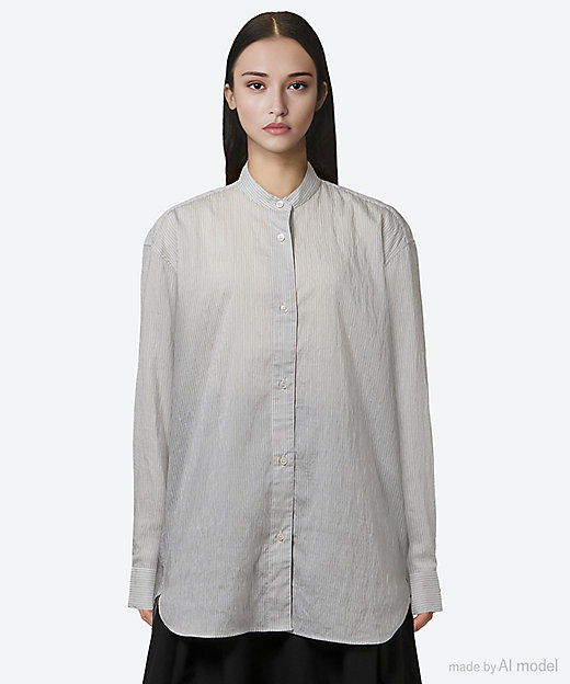 ブラウス DILYS GRANDAD COLLAR SHIRT SNW